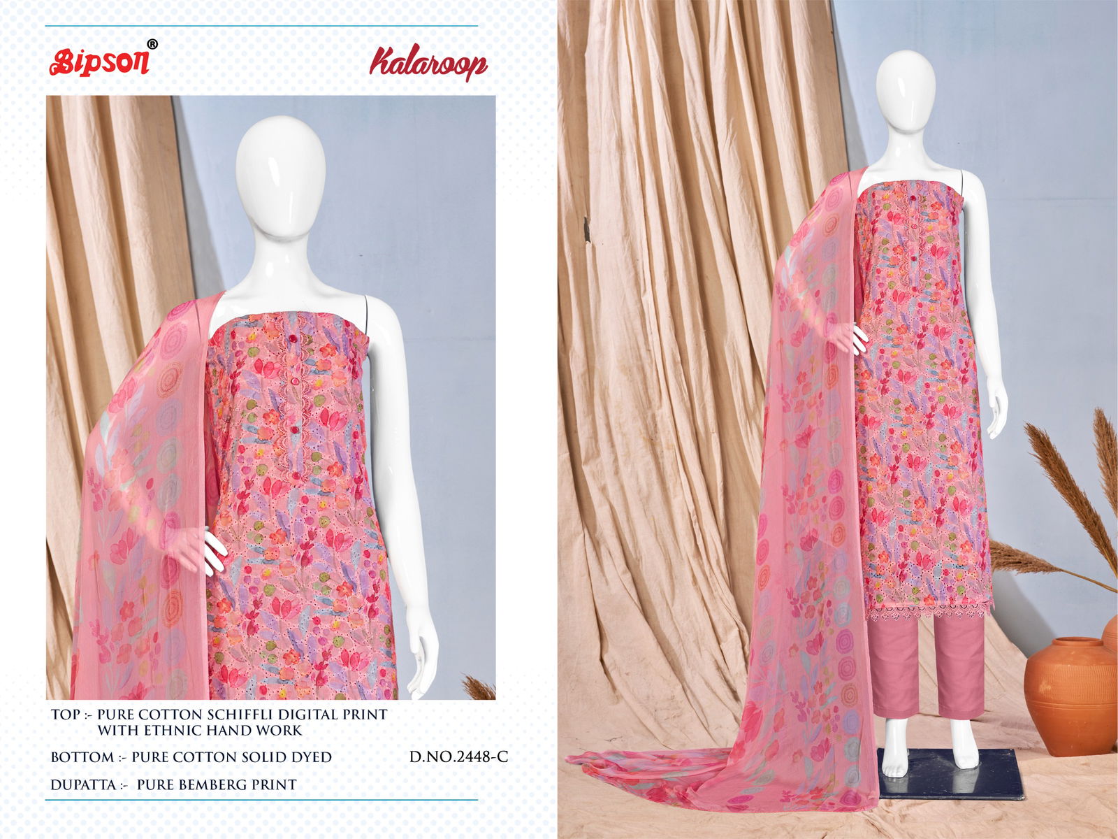 Kalaroop 2448 By Bipson Cotton Printed Non Catalog Dress Material Shop In Surat